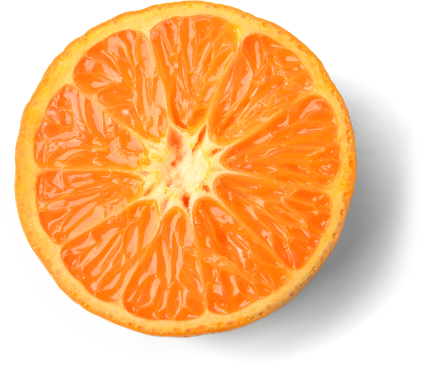 Half Fresh Orange - Isolated